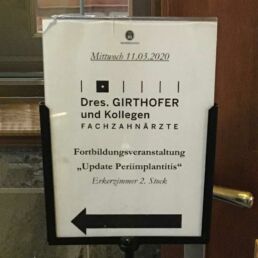 Fortbildung Periimplantitis März 2020 mit Prof. Schwarz bei Dr. Girthofer in München