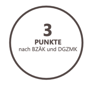 3 Punkte nach BZÄK und DGZMK